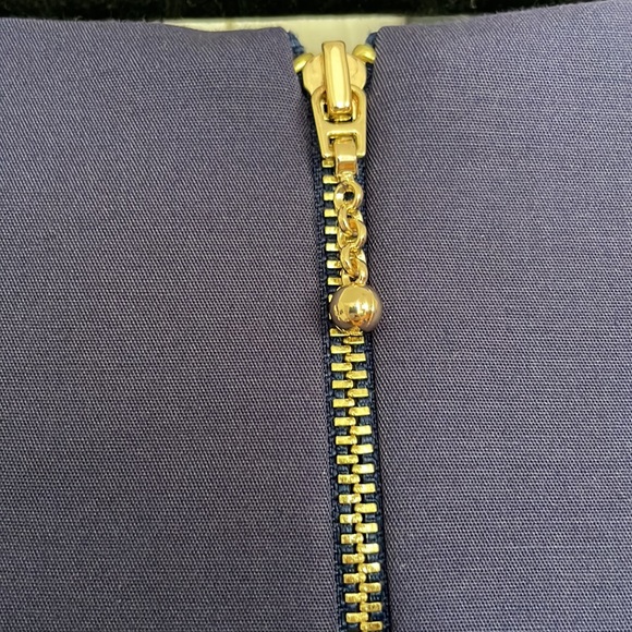 Kate Spade Navy and Orange Belted Dress - Picture 10 of 12